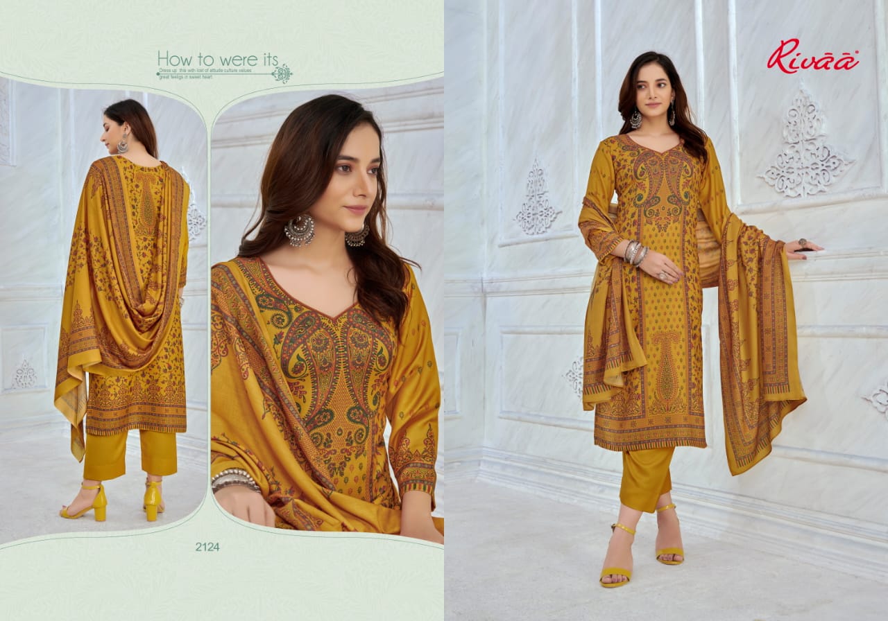 Abeera-2 Rivaa Jaam Satin Pant Style Suits