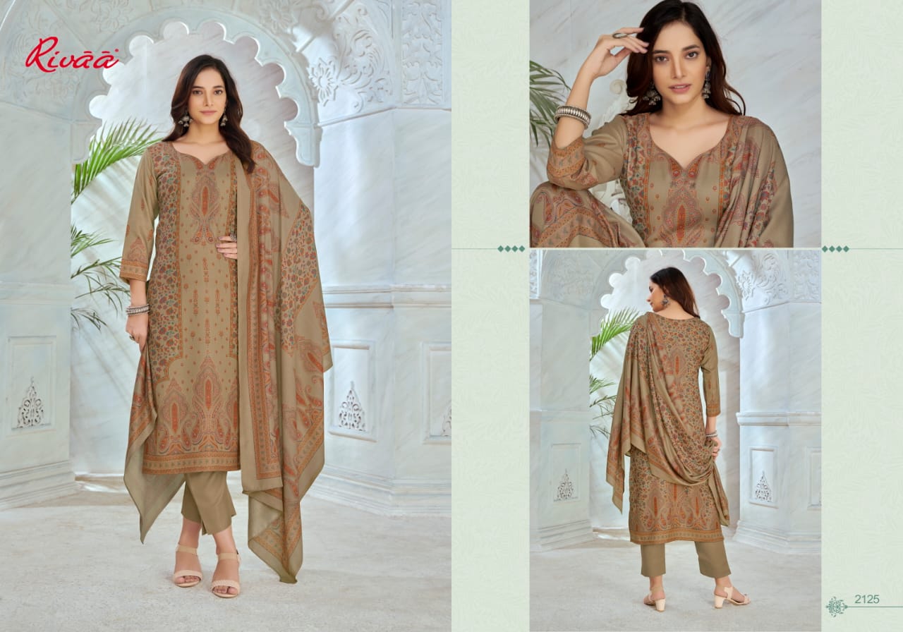 Abeera-2 Rivaa Jaam Satin Pant Style Suits