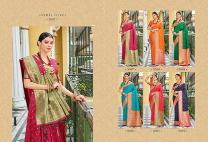 Abhi Silk Sangam Prints Fancy Sarees