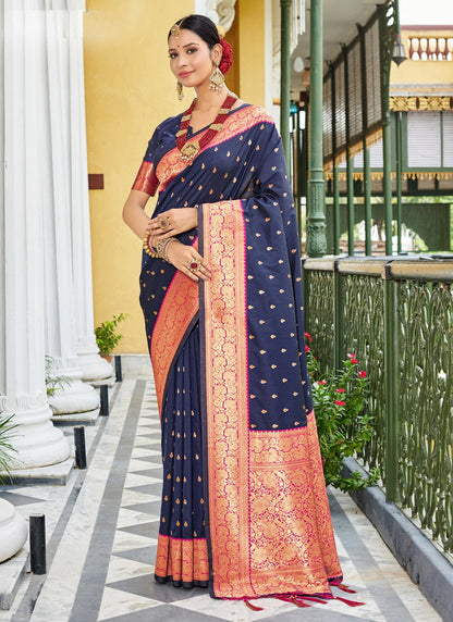 Abhi Silk Sangam Prints Fancy Sarees