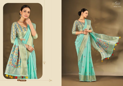 Abhitha Cotton Aura Sarees