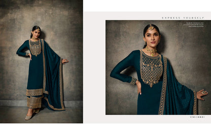 Adaa Zisa Silk Readymade Plazzo Style Suits