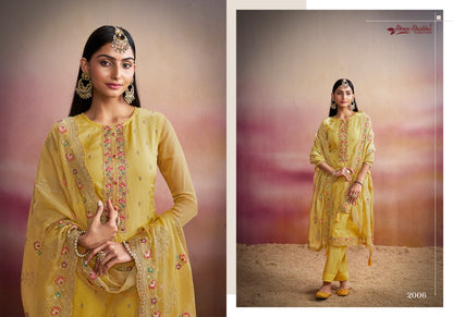 Adaab Shree Shalika Fashion Soft Organza Pant Style Suits