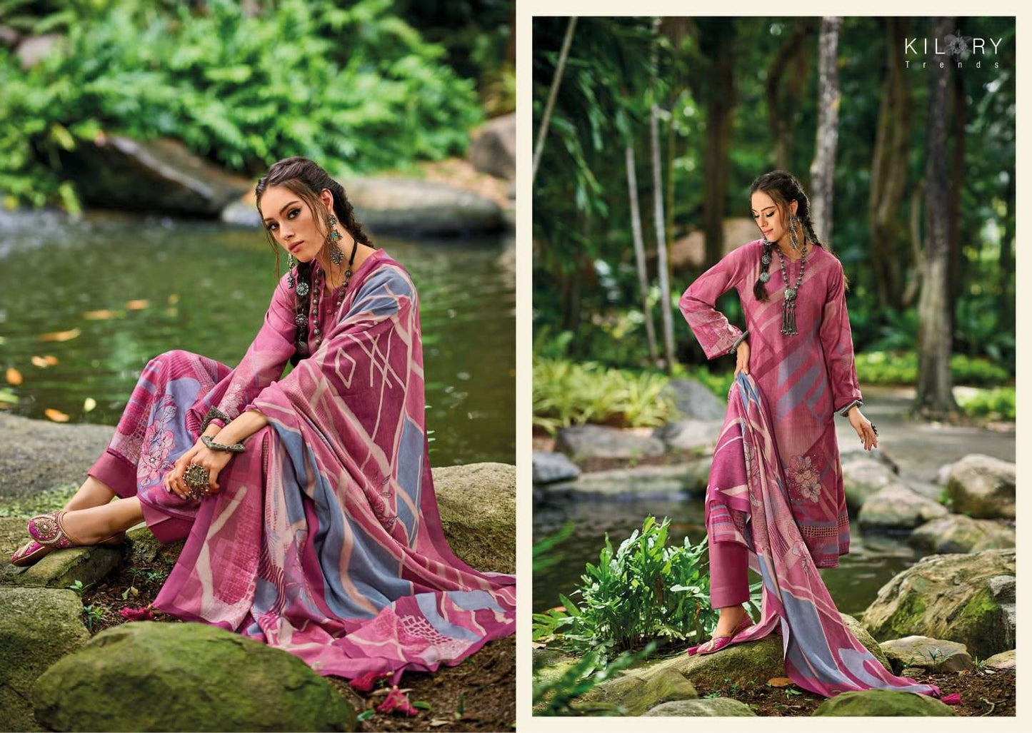 Adaah Kilory Pashmina Suits