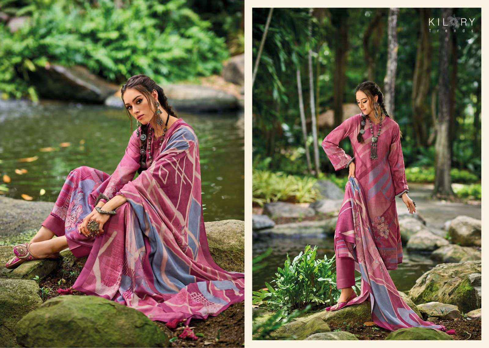 Adaah Kilory Pashmina Suits