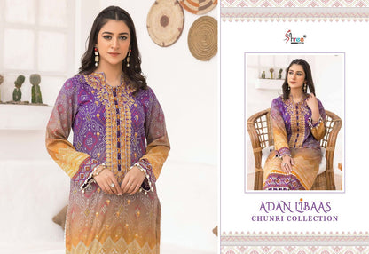 Adan Libaas Chunri Collection Shree Fabs Cotton Pakistani Patch Work Suits