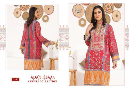 Adan Libaas Chunri Collection Shree Fabs Cotton Pakistani Patch Work Suits