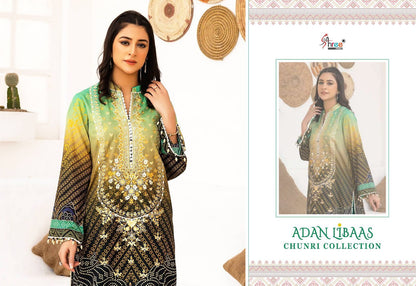 Adan Libaas Chunri Collection Shree Fabs Cotton Pakistani Patch Work Suits