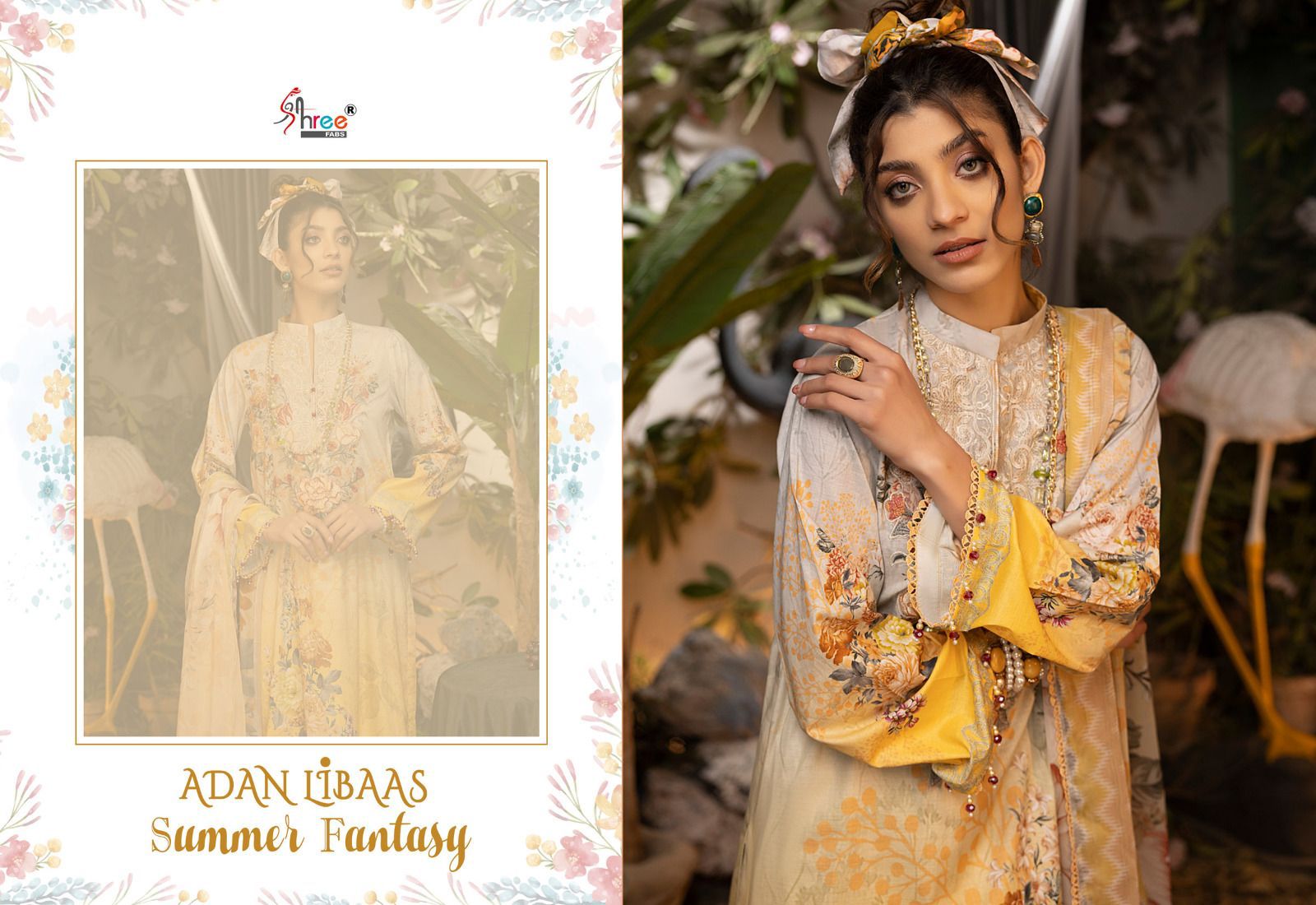 Adan Libaas Summer Fantasy Shree Fabs Cotton Pakistani Patch Work Suits