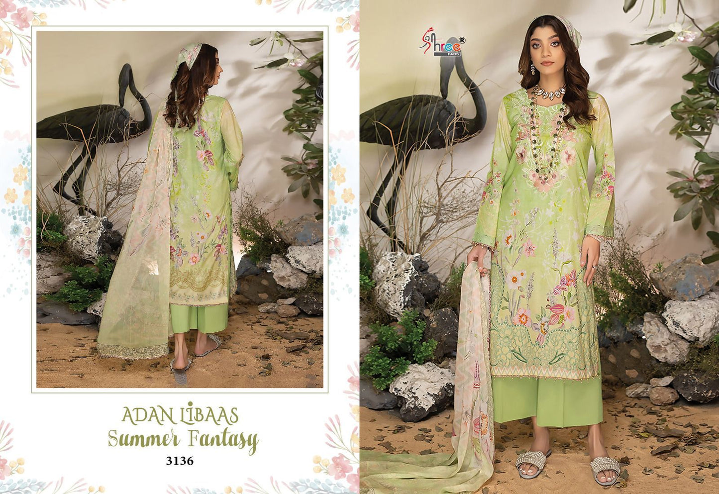 Adan Libaas Summer Fantasy Shree Fabs Cotton Pakistani Patch Work Suits