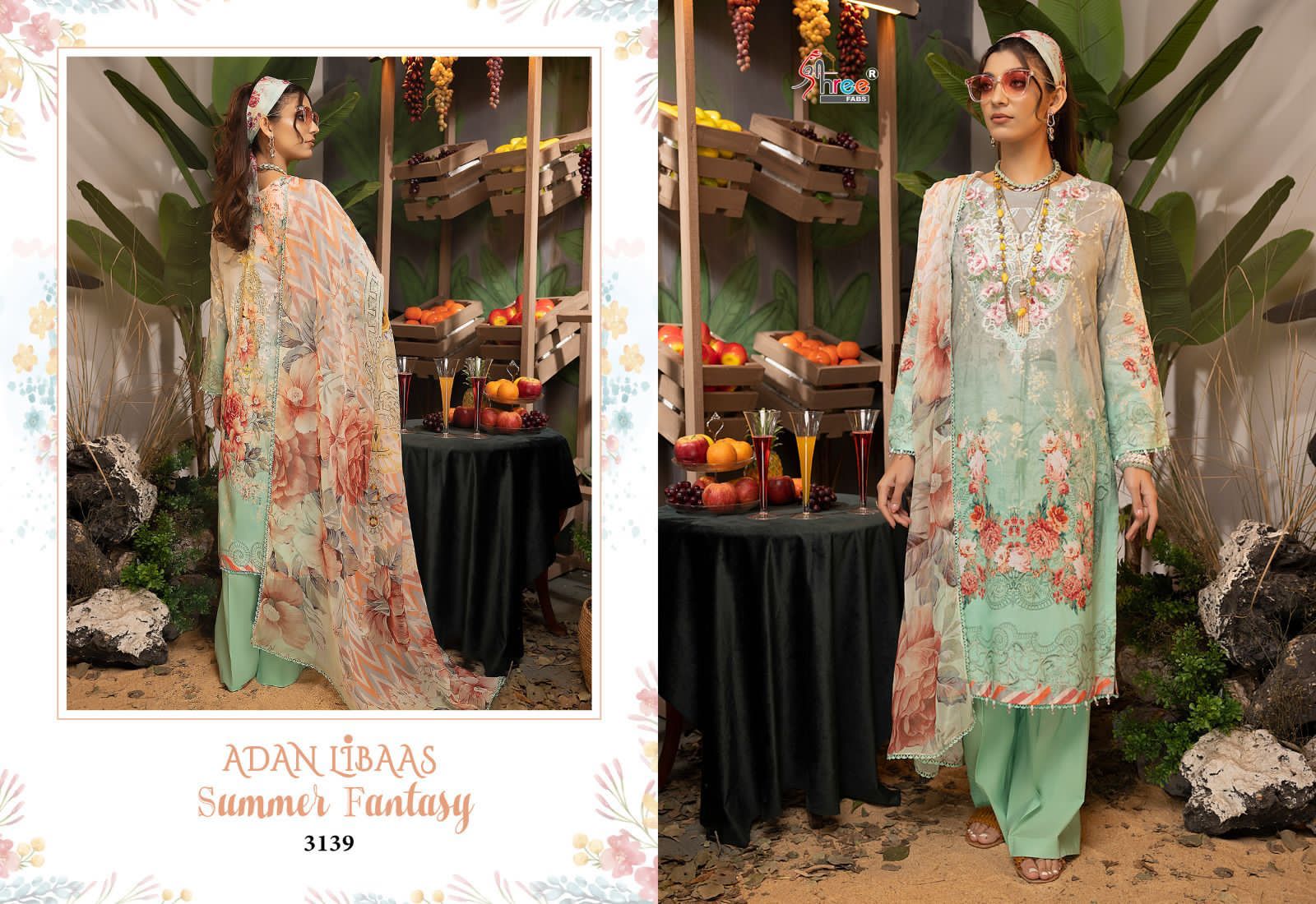 Adan Libaas Summer Fantasy Shree Fabs Cotton Pakistani Patch Work Suits