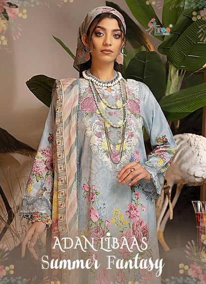 Adan Libaas Summer Fantasy Shree Fabs Cotton Pakistani Patch Work Suits