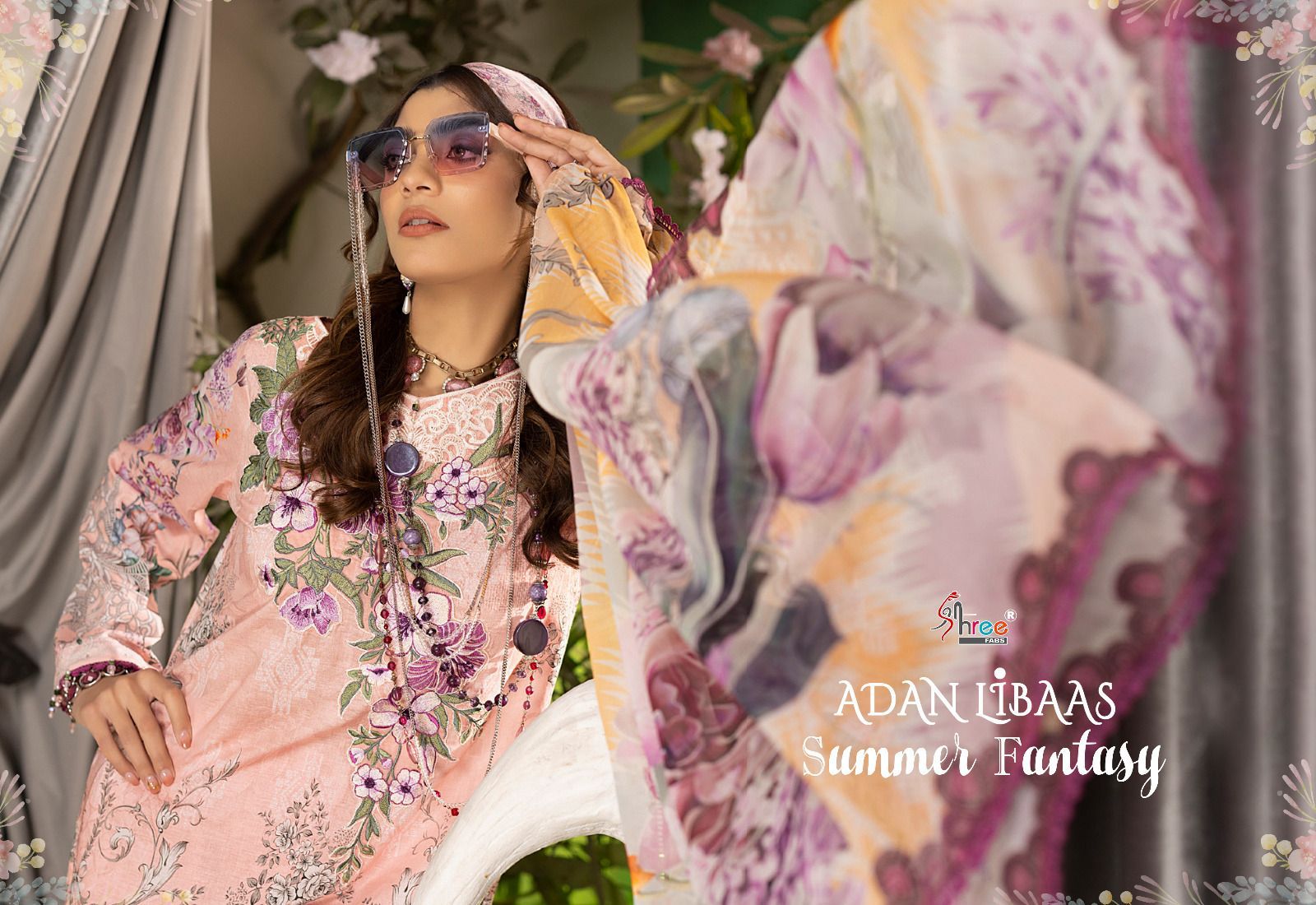 Adan Libaas Summer Fantasy Shree Fabs Cotton Pakistani Patch Work Suits