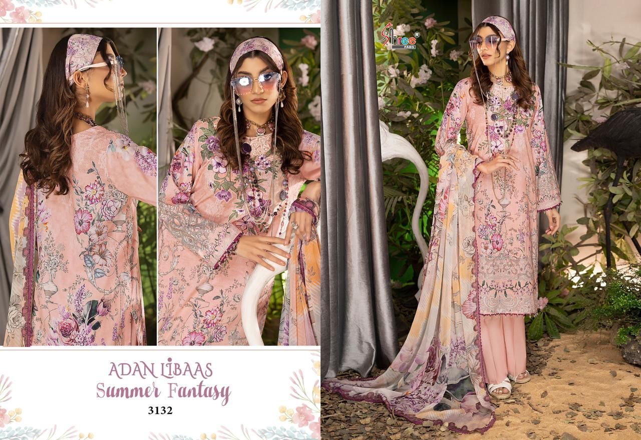 Adan Libaas Summer Fantasy Shree Fabs Cotton Pakistani Patch Work Suits
