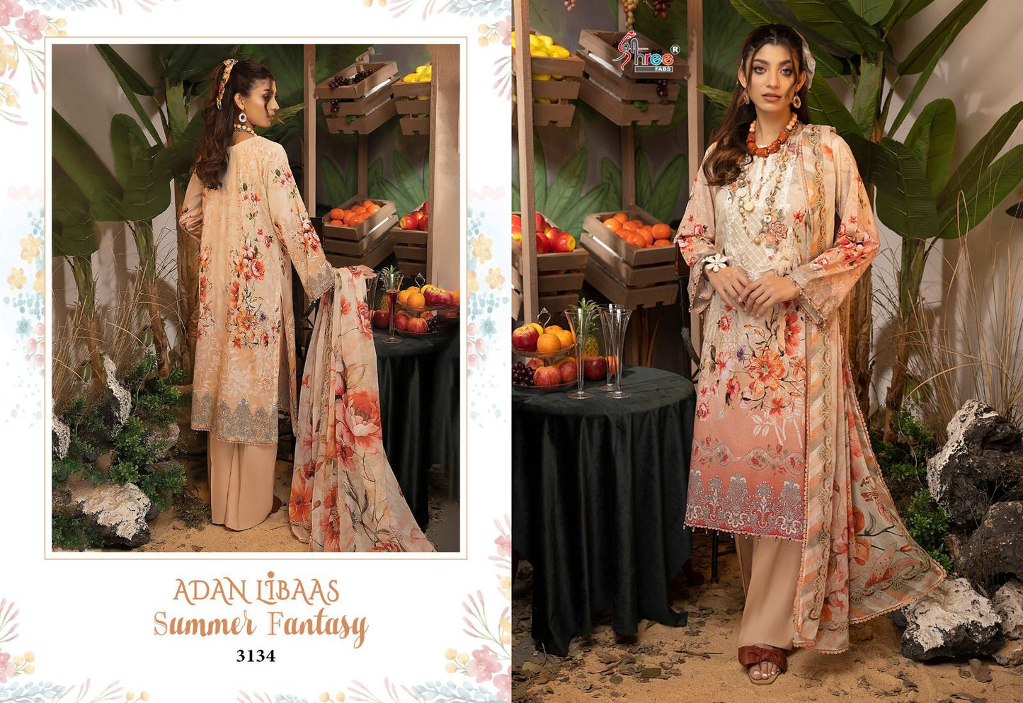 Adan Libaas Summer Fantasy Shree Fabs Cotton Pakistani Patch Work Suits
