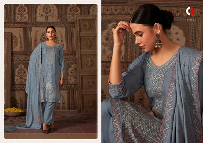 Adan Libas Gull Jee Viscose Readymade Pashmina Suits