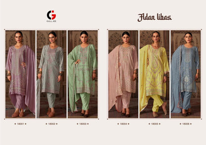 Adan Libas Gull Jee Viscose Readymade Pashmina Suits