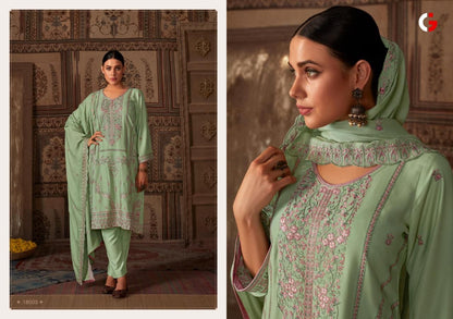 Adan Libas Gull Jee Viscose Readymade Pashmina Suits