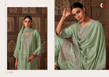 Adan Libas Gull Jee Viscose Readymade Pashmina Suits