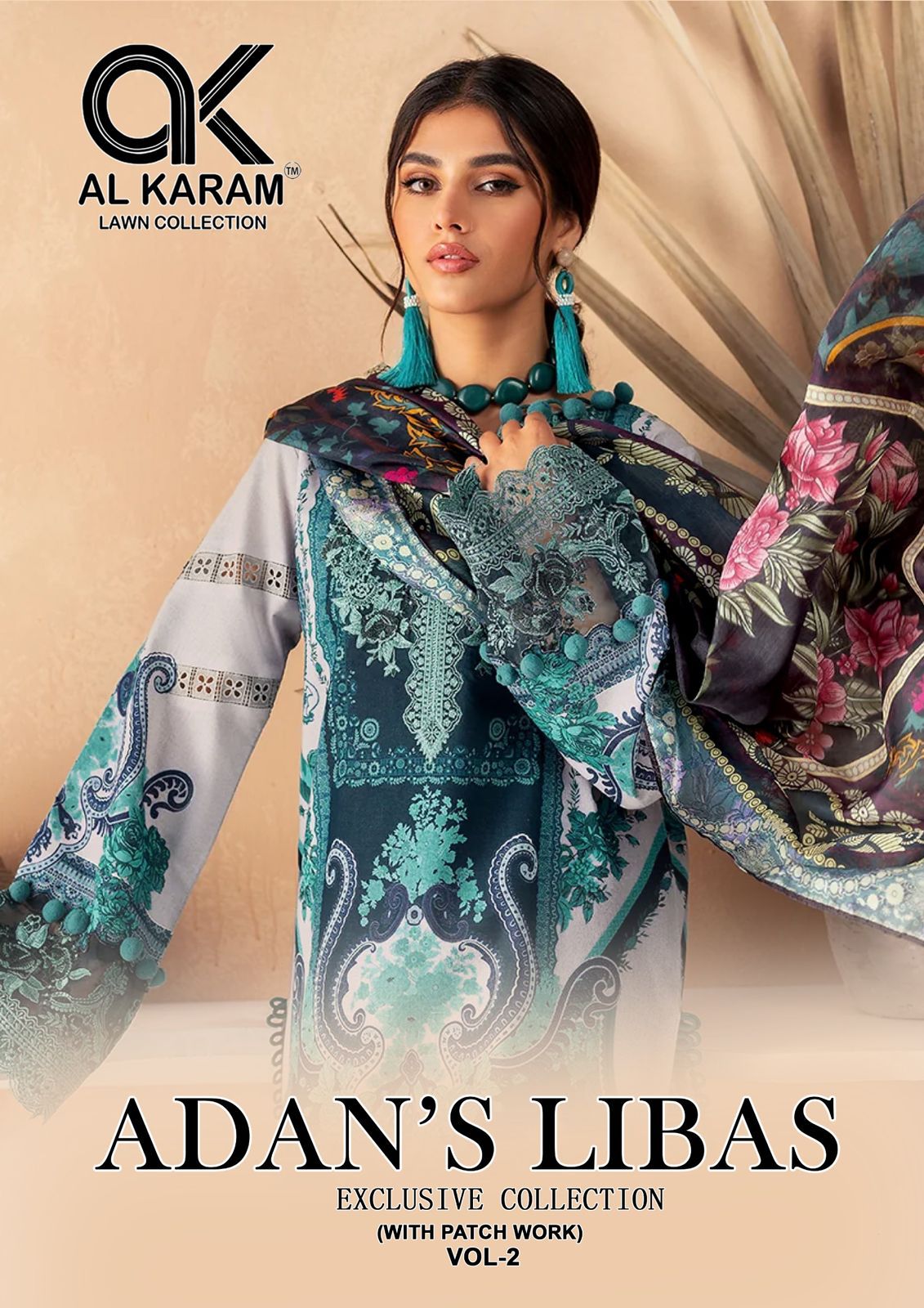 Adans Libas Vol 2 Al Karam Pakistani Patch Work Suits