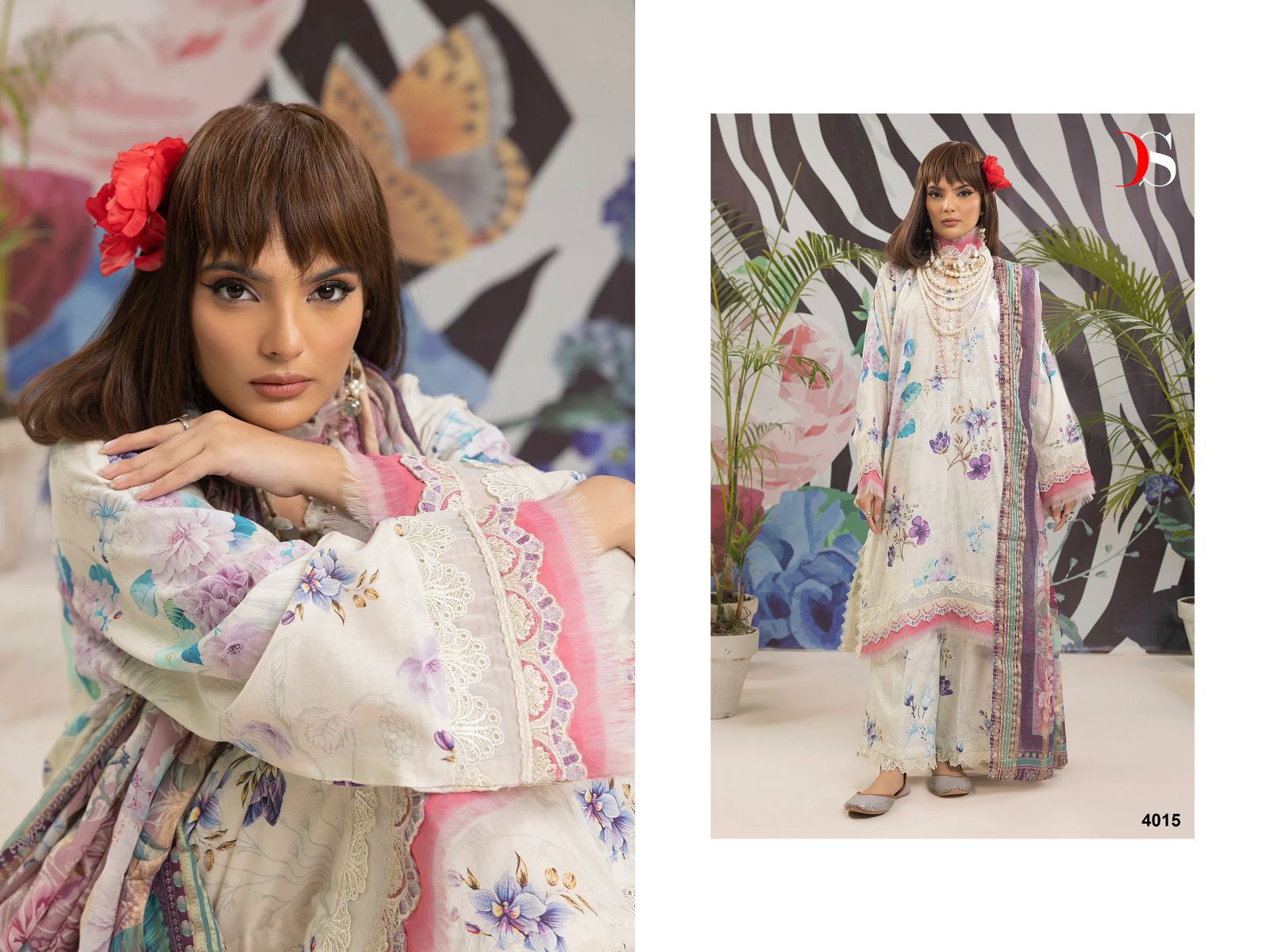 Adans Prints-24 Deepsy Cotton Pakistani Patch Work Suits
