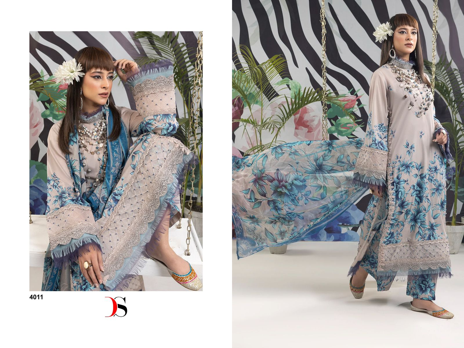 Adans Prints-24 Deepsy Cotton Pakistani Patch Work Suits