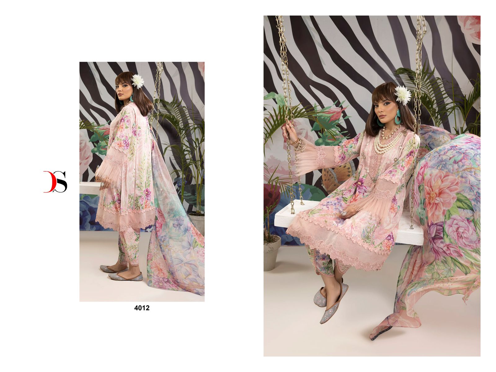 Adans Prints-24 Deepsy Cotton Pakistani Patch Work Suits