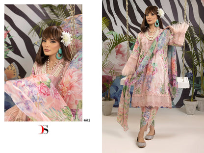 Adans Prints-24 Deepsy Cotton Pakistani Patch Work Suits