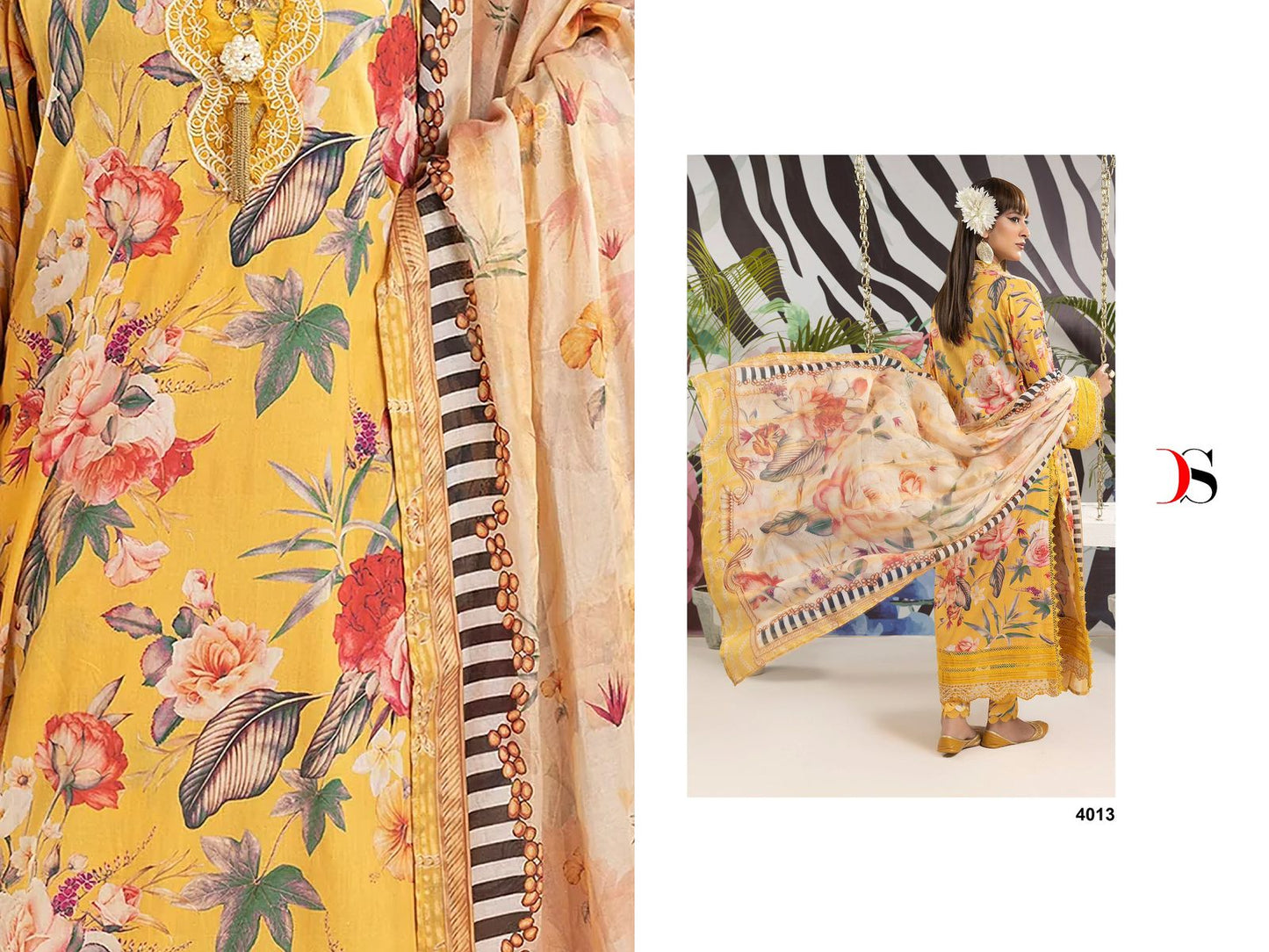 Adans Prints-24 Deepsy Cotton Pakistani Patch Work Suits