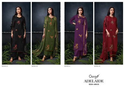 Adelaide 2333 Ganga Cotton Silk Plazzo Style Suits