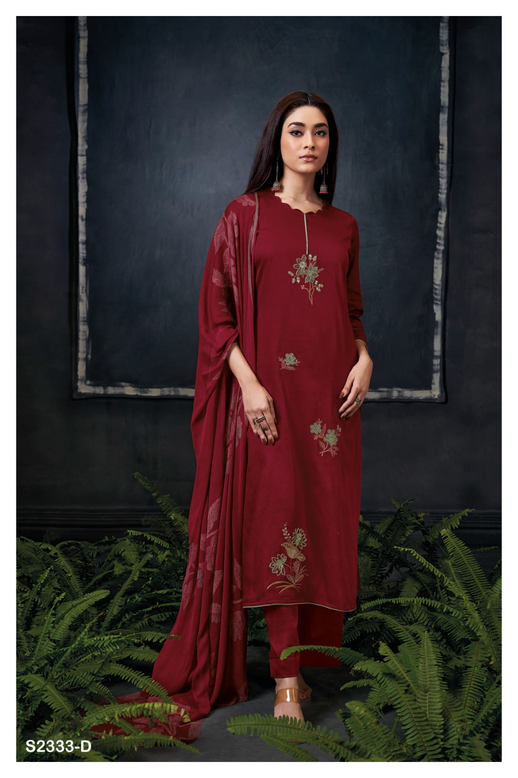 Adelaide 2333 Ganga Cotton Silk Plazzo Style Suits