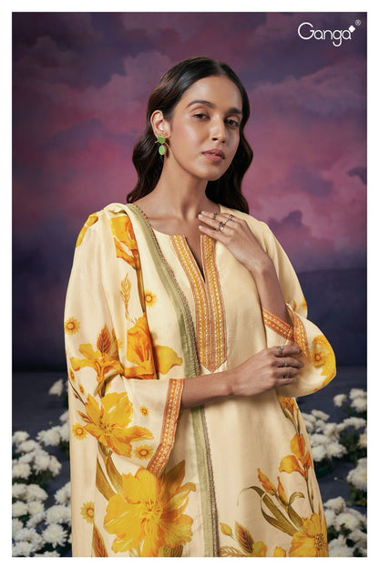 Adeline 2252 Ganga Bembarg Silk Plazzo Style Suits