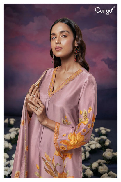 Adeline 2252 Ganga Bembarg Silk Plazzo Style Suits