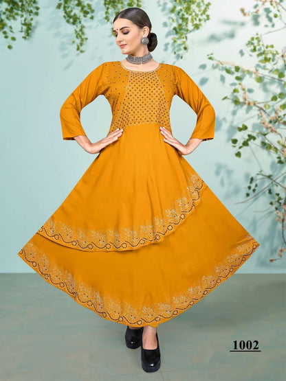 Advika Vol 2 Kavinay Rayon Anarkali Kurtis