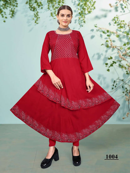 Advika Vol 2 Kavinay Rayon Anarkali Kurtis