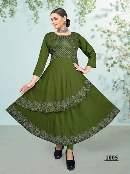 Advika Vol 2 Kavinay Rayon Anarkali Kurtis
