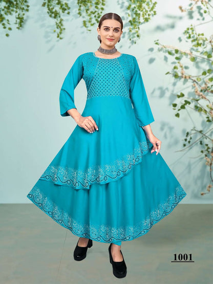Advika Vol 2 Kavinay Rayon Anarkali Kurtis
