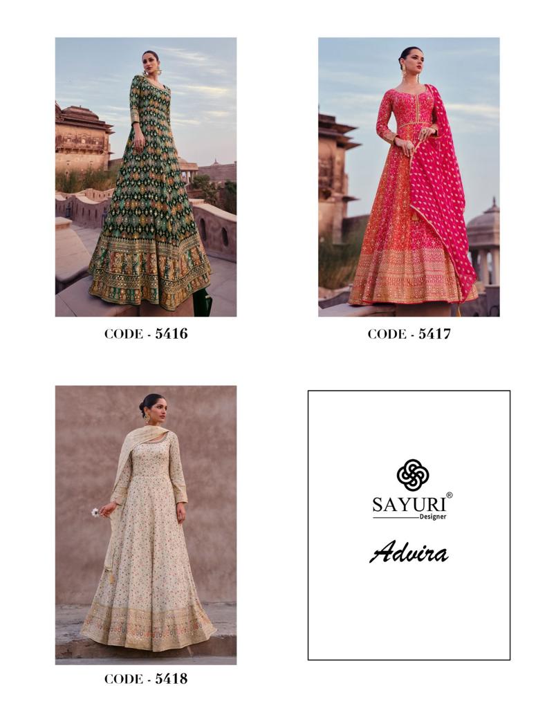 Advira Sayuri Georgette Gown Dupatta Set