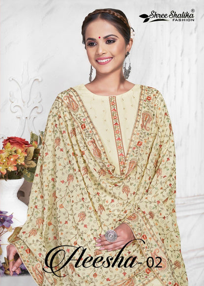 Aeesha-02 Shree Shalika Fashion Georgette Pant Style Suits