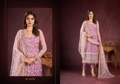 Afiyah Narayani Fashion House Butterfly Net Pant Style Suits