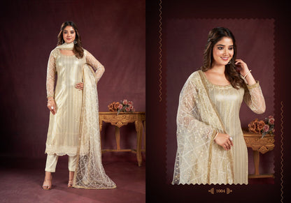 Afiyah Narayani Fashion House Butterfly Net Pant Style Suits