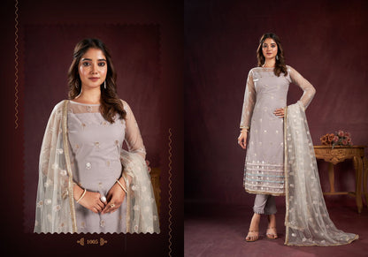 Afiyah Narayani Fashion House Butterfly Net Pant Style Suits