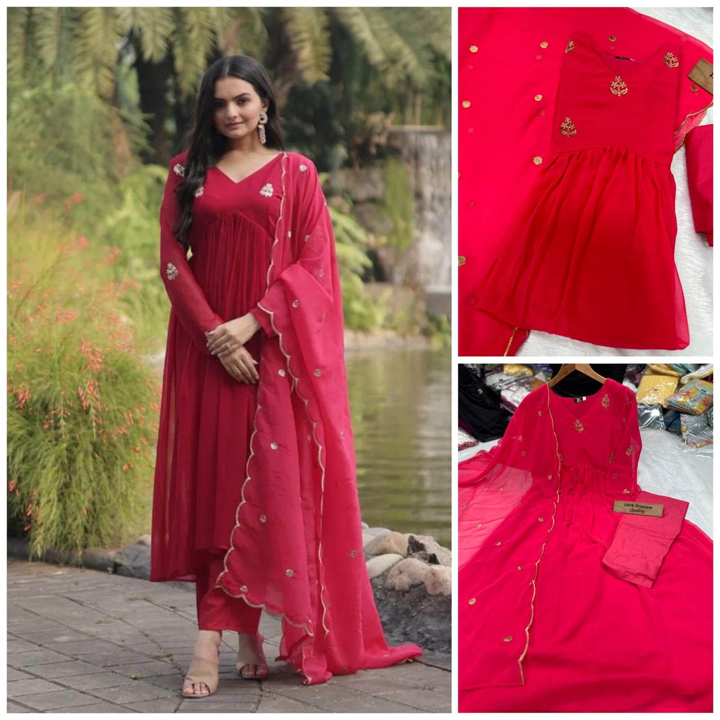 Afsa Vol 2 Qubo Georgette Readymade Pant Style Suits