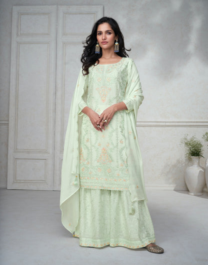 Agha Noor Aashirwad Creation Chinon Silk Readymade Suits