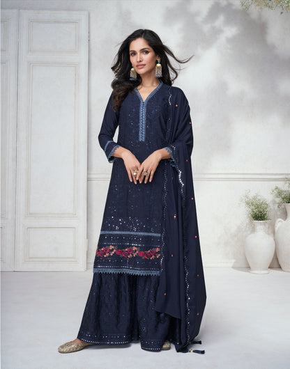 Agha Noor Aashirwad Creation Chinon Silk Readymade Suits