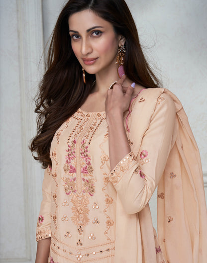 Agha Noor Aashirwad Creation Chinon Silk Readymade Suits