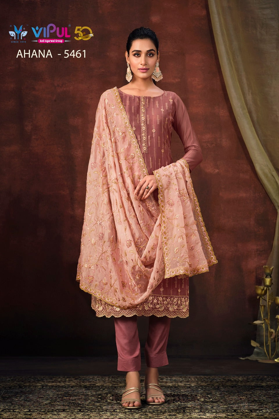 Ahana Vipul Organza Pant Style Suits