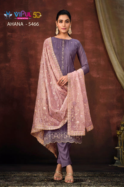 Ahana Vipul Organza Pant Style Suits