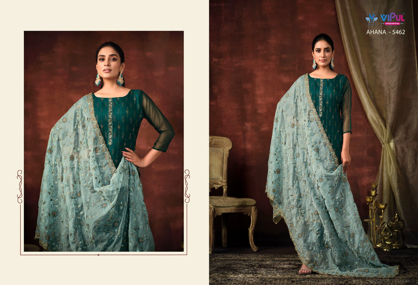 Ahana Vipul Organza Pant Style Suits