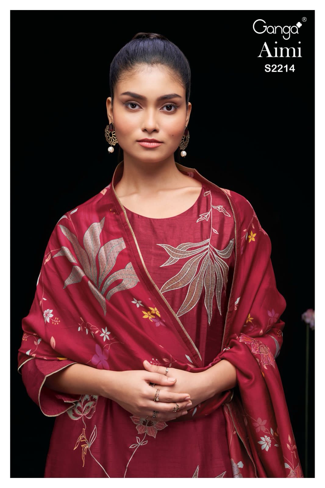 Aimi 2214 Ganga Silk Plazzo Style Suits